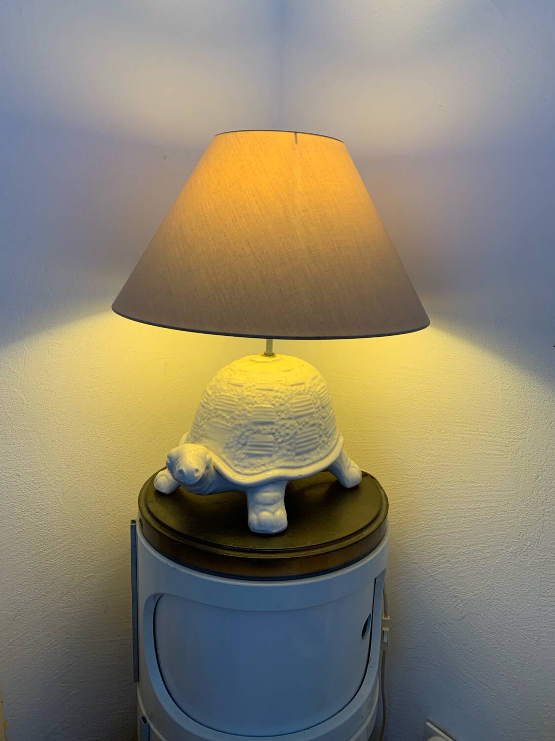Vintage turtle lamp