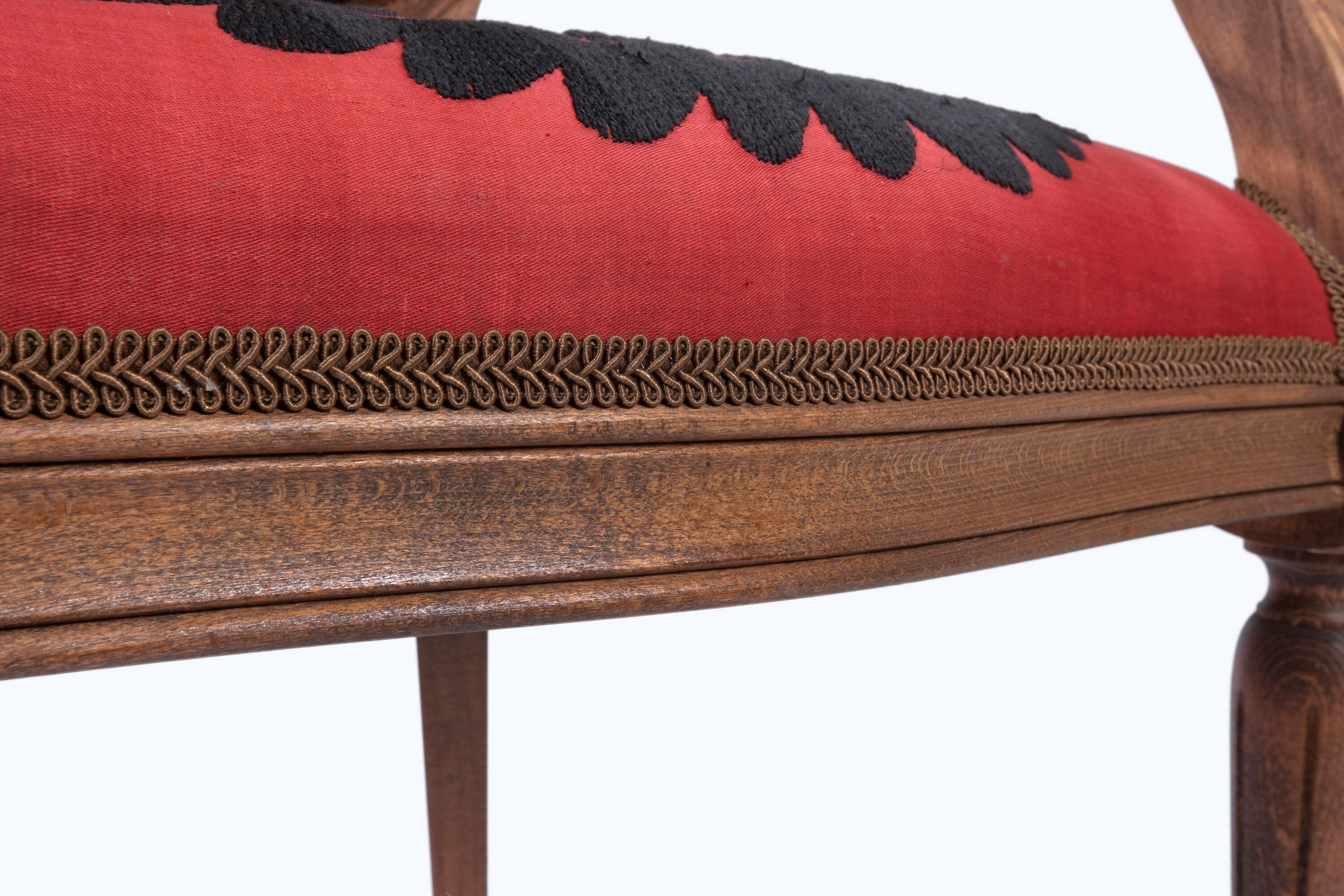 Bohemian chair, Suzani embroidery armchair with bergere style