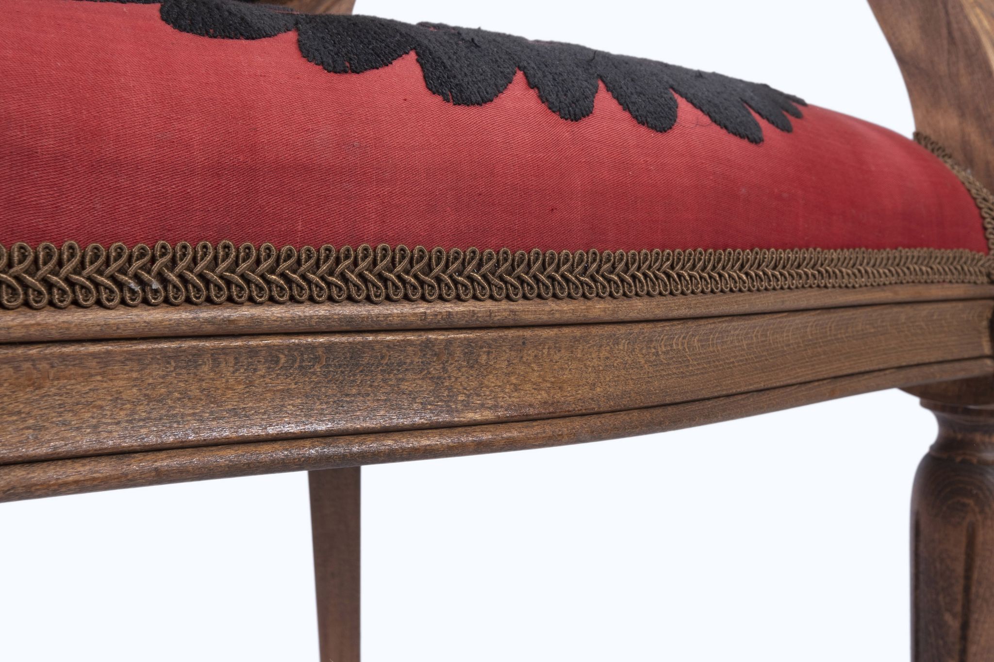 Bohemian chair, Suzani embroidery armchair with bergere style
