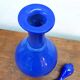 Vintage cobalt blue opaline carafe