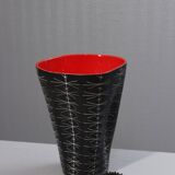 Jean de Lespinasse large vase no. 308 scarified decoration Nice 1950s