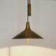 Mid Century Modern Fusijama brass pendant lamp by Th. Valentier