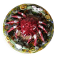 Vintage trompe-l'œil crab barbotine plate Caldas da Rainha Portugal