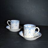 Copeland set of 2 english earthenware espresso cups wt copeland & sons - stoke on trent 1870