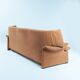 Sofa Maralunga Cassina Portovenere Vico Magistretti en pêche saumon.