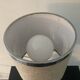 Vintage ceramic and chrome metal lamp from the 60s and 70s