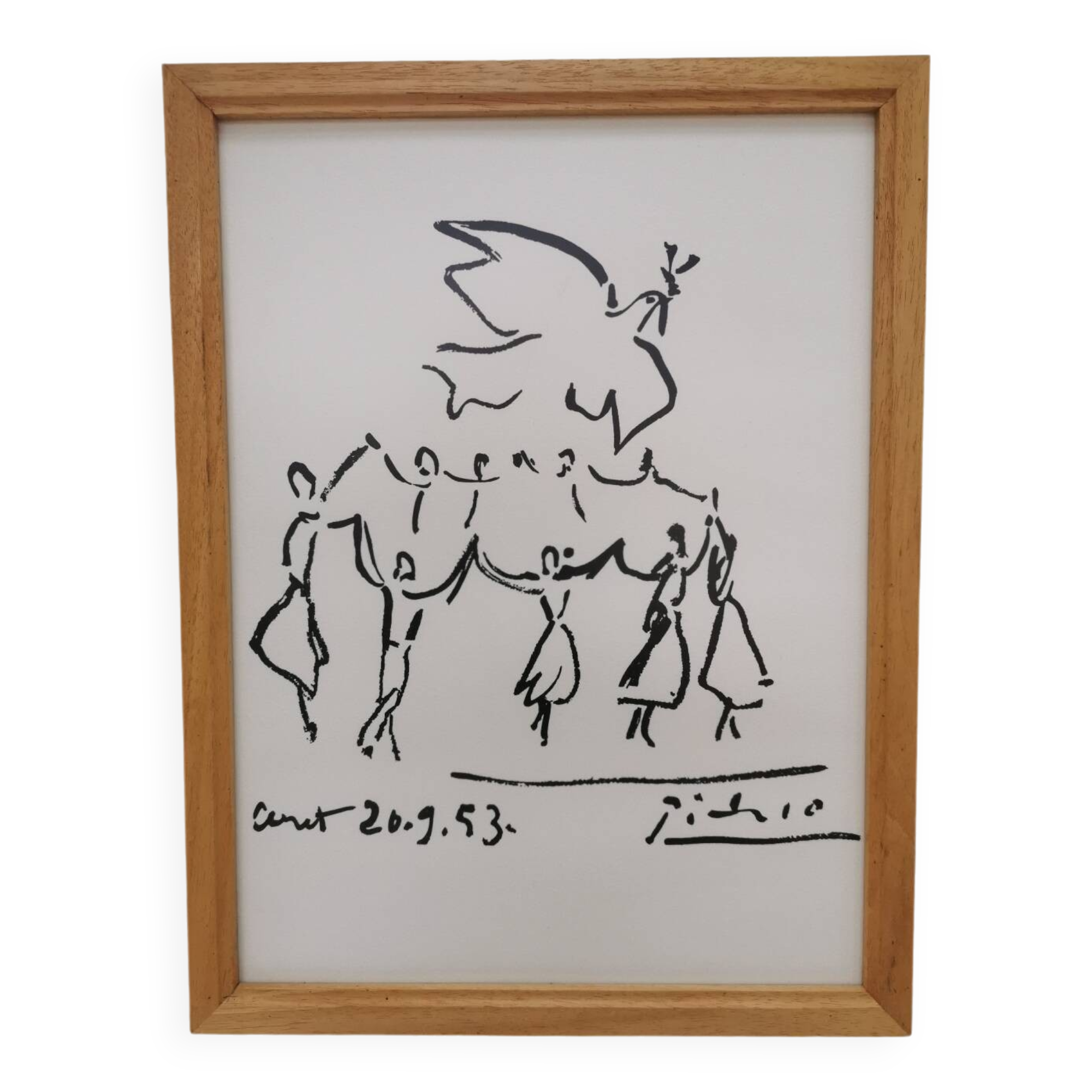 Picasso painting Sardana with a dove