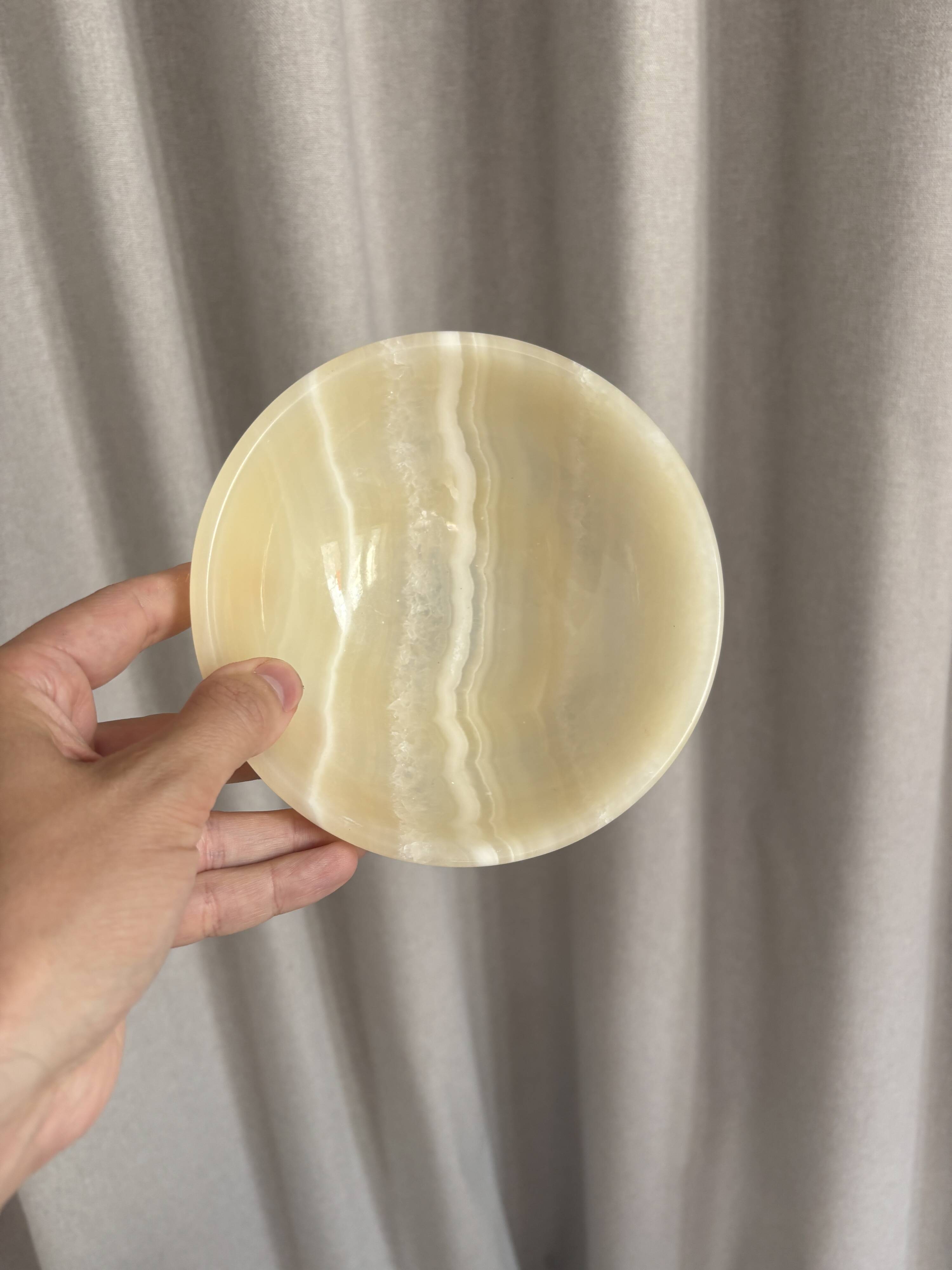 Vintage decorative onyx bowl