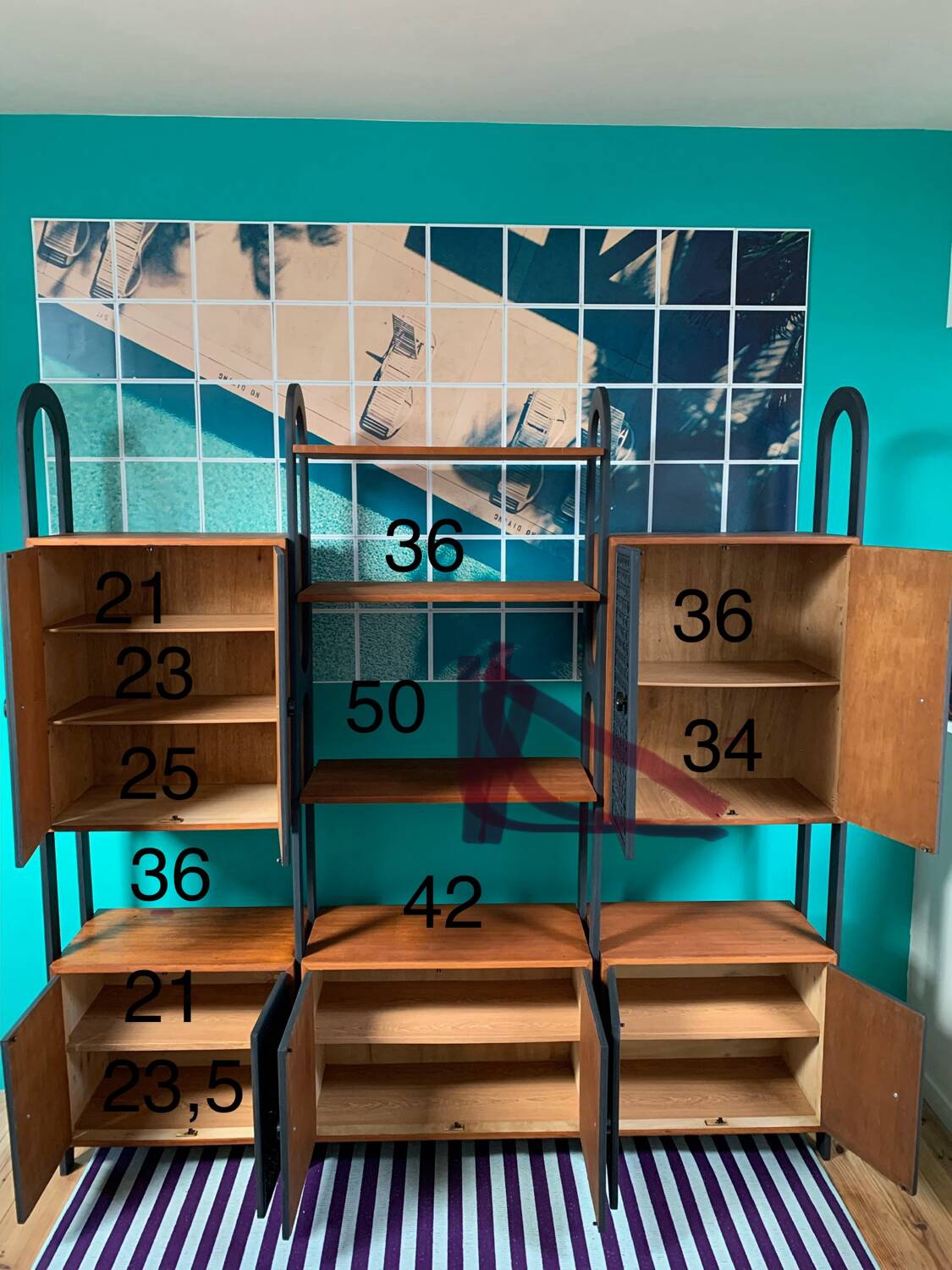 Mid-Century vintage bookcase