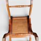 Empire-style piano stool / chair / footrest in wood.