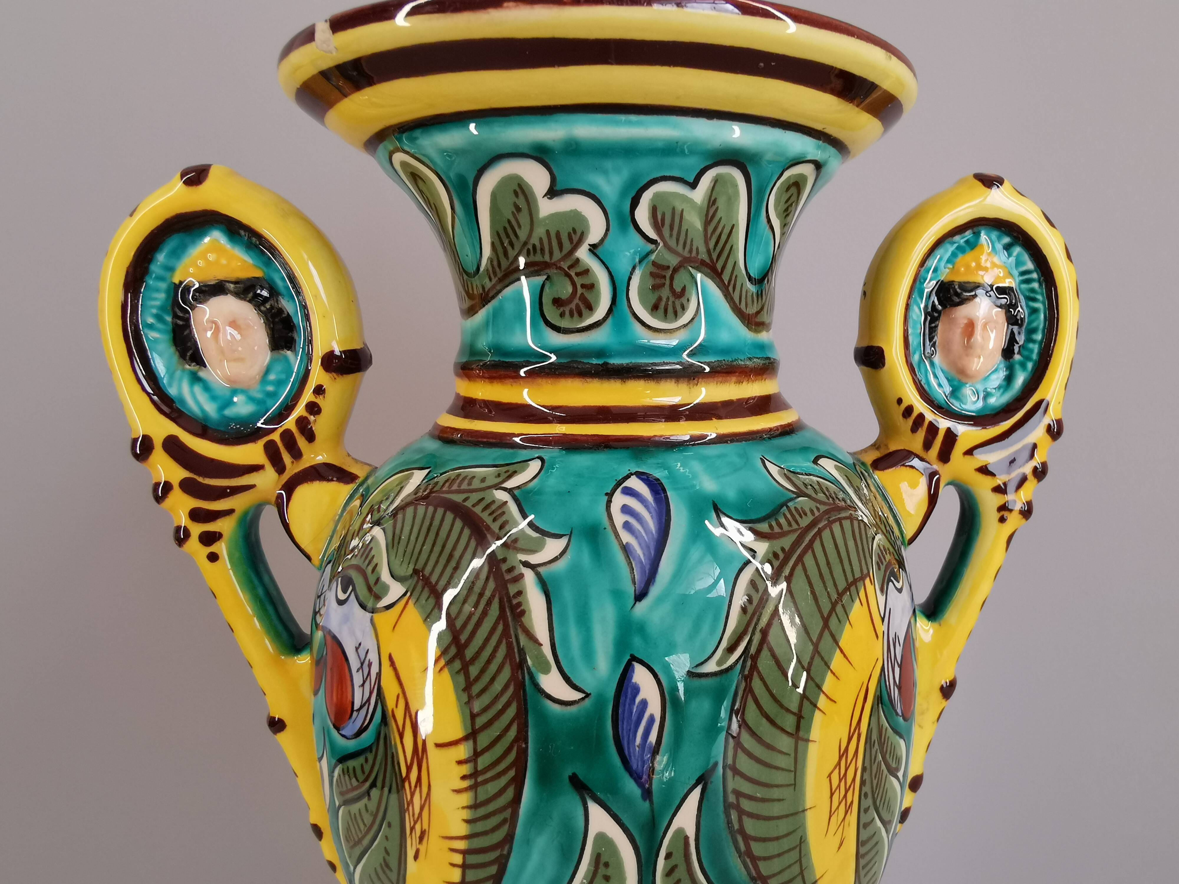 Gabriel Fourmaintraux Pottery of Desvres lamp base