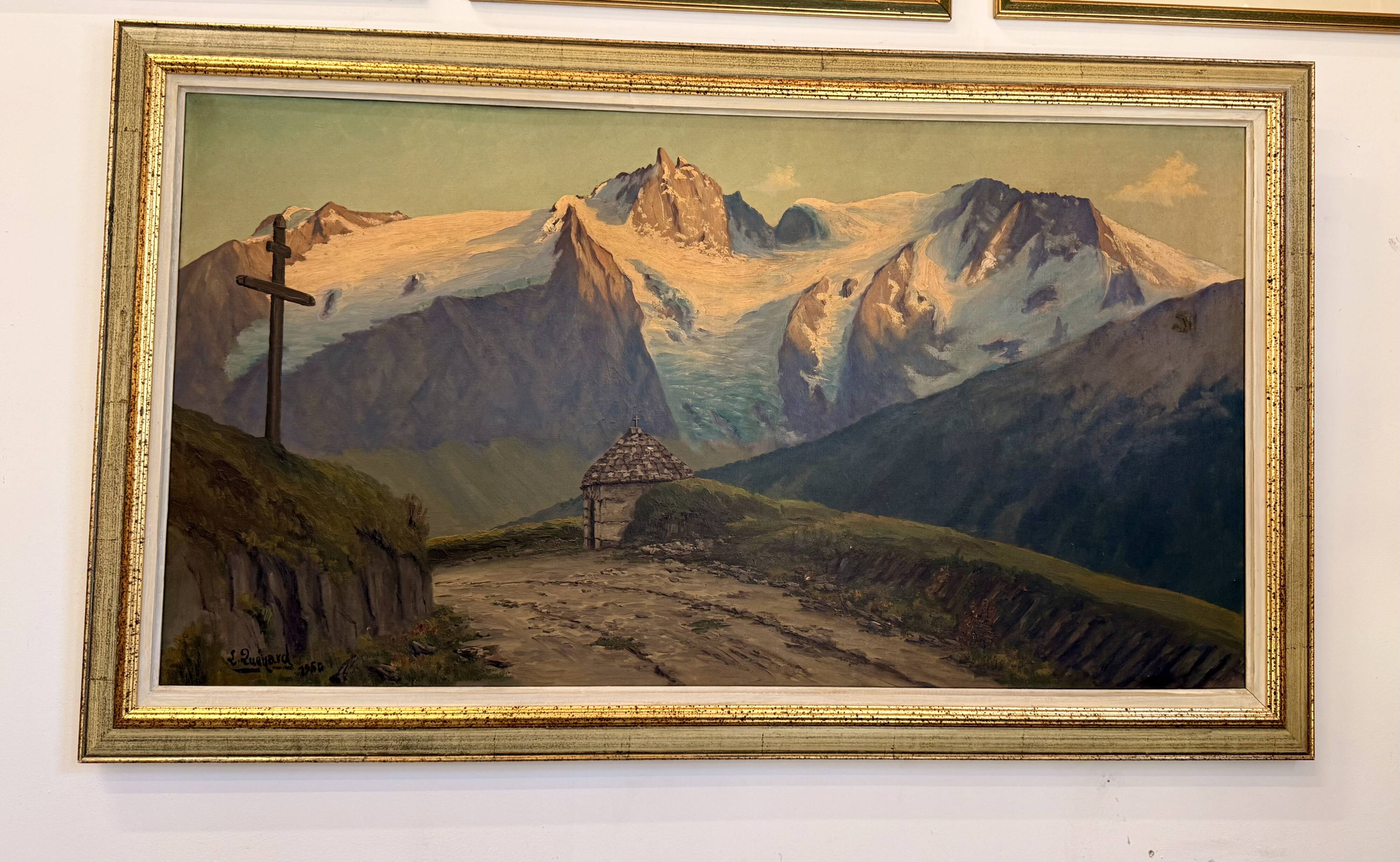 Oil on canvas Lucien Quénard (1902-1995) – Mountain landscape