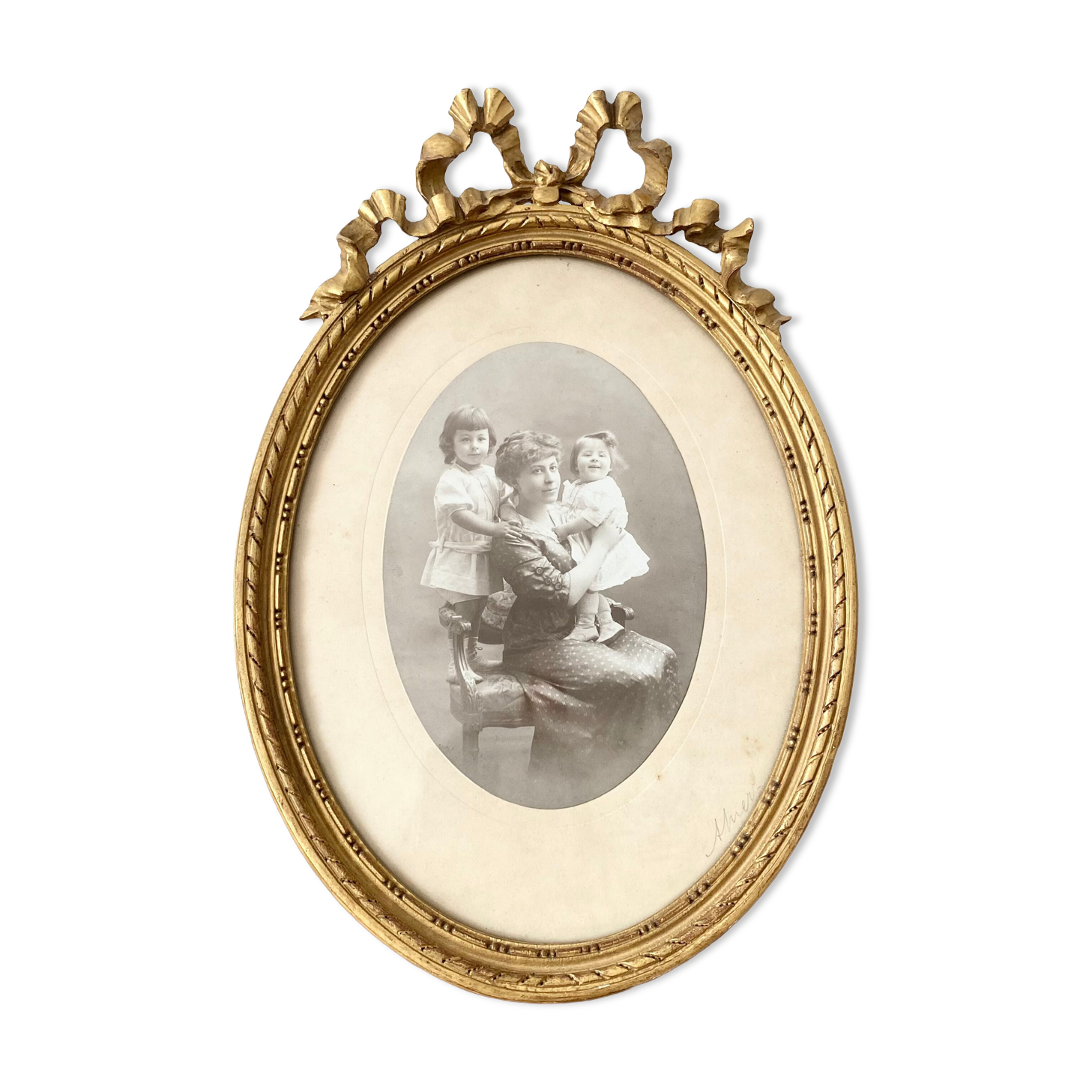 Old golden frame
