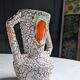 Brutalist vase ''Fat Lava'' Mid century