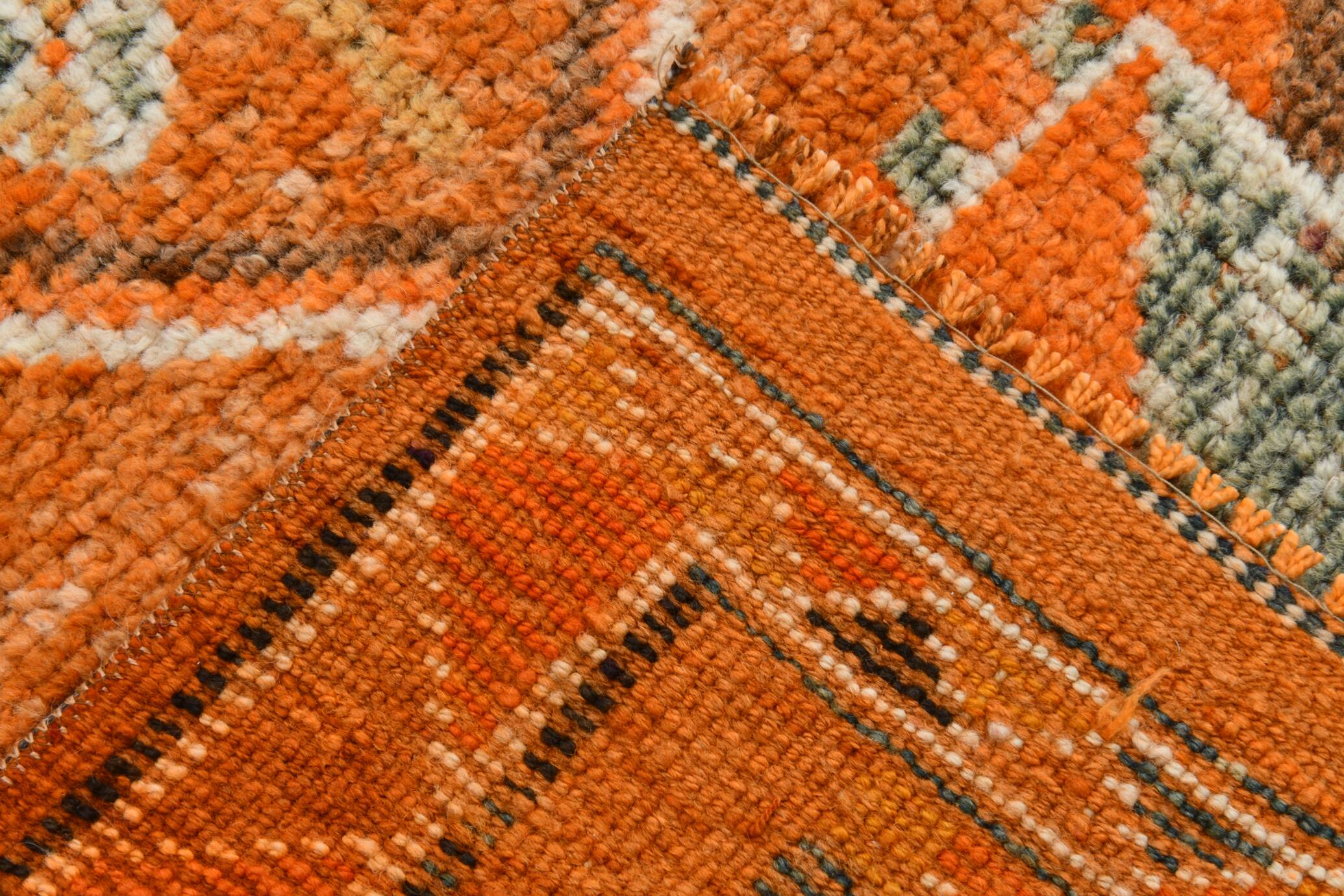 3x13  Long Turkish Vintage Runner Rug, 79x399Cm