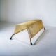 Vintage record holder in golden brass - for 40 vinyls