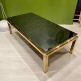 Table basse verre eglomisé 1970