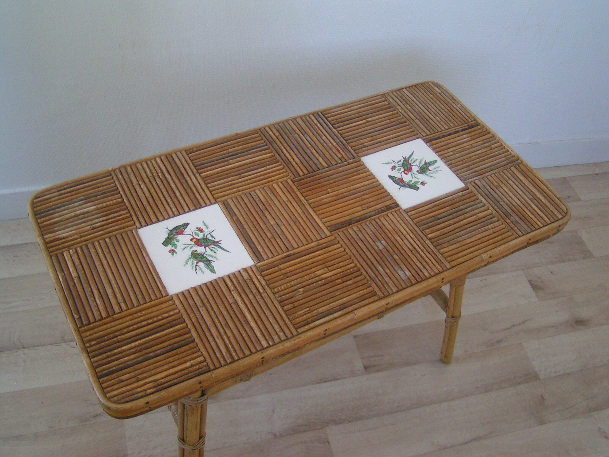 Rattan coffee table