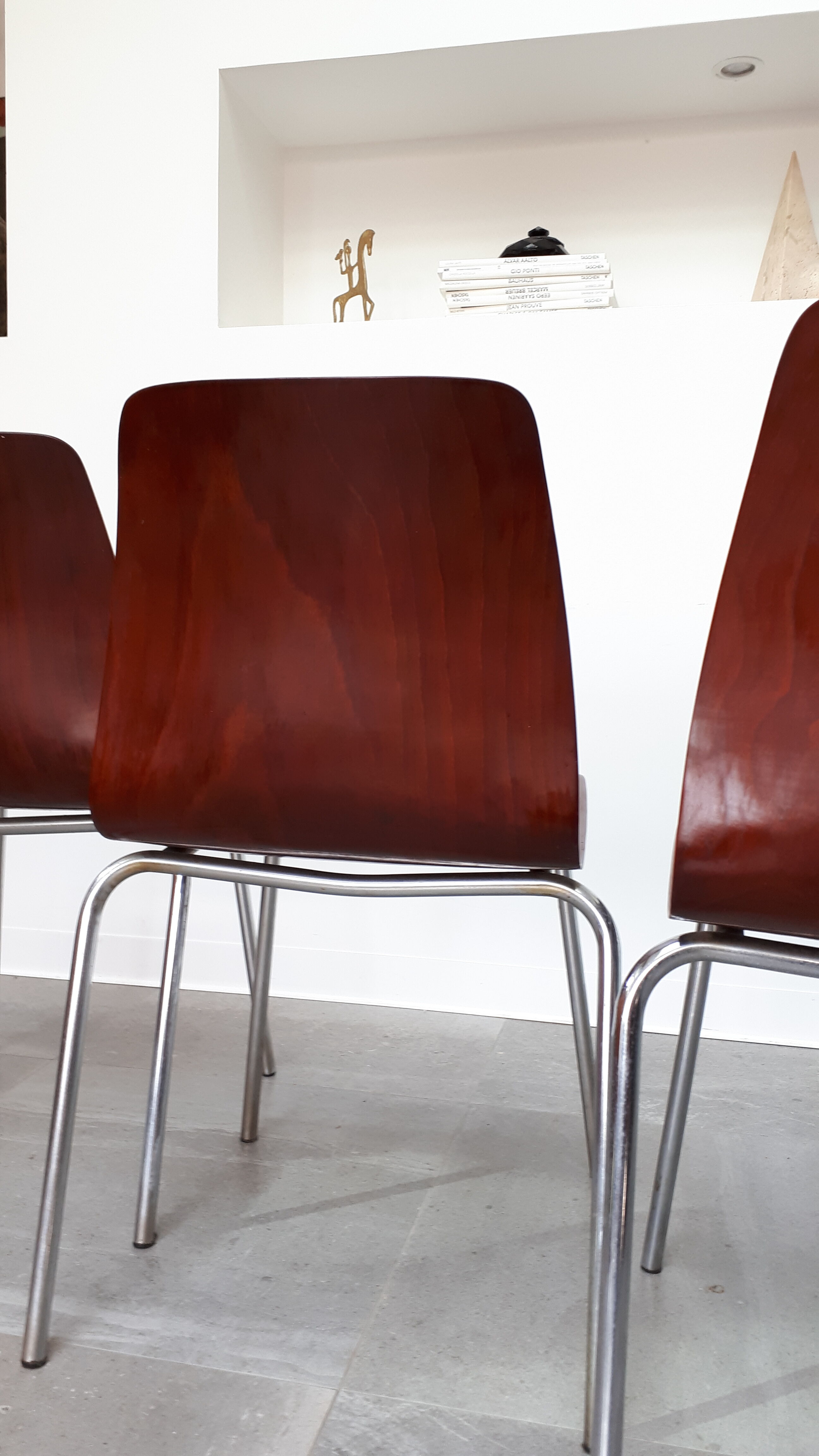 Set of 4 chairs Pagholz 60s