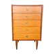 Commode vintage 5 tiroirs en teck circa 60