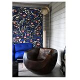 Pair of Moon armchairs in fibreglass