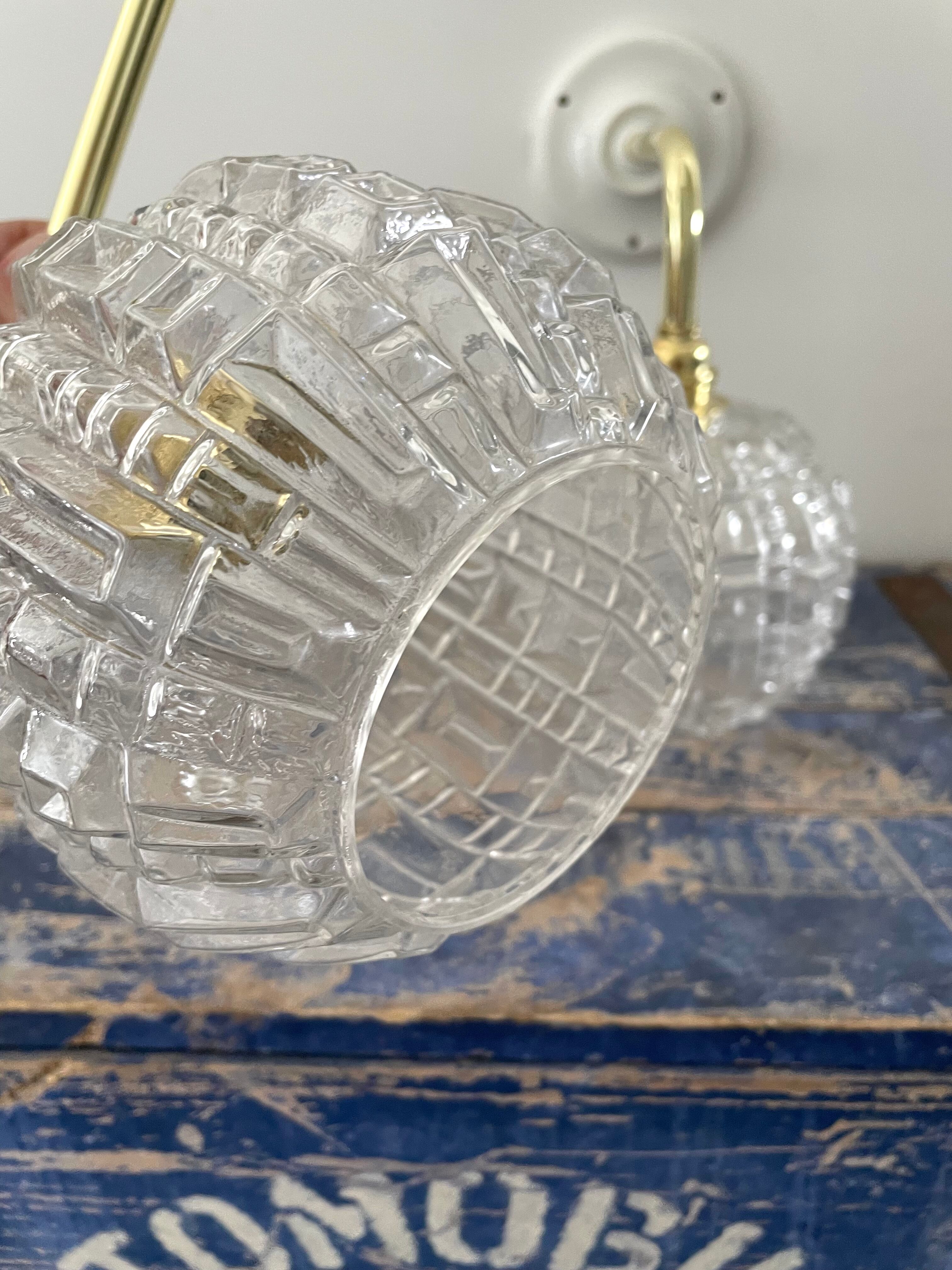 Pair of vintage wall sconces globes