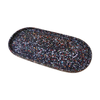 Plateau ovale terrazzo - galaxy