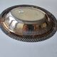 Silver-plated metal basket, openwork rim, hallmark to be identified