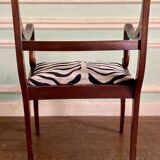 Pair of English mahogany armchairs