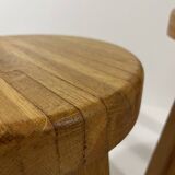Brutalist blond oak side tables 1980’s
