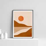 Illustration sunrise A3