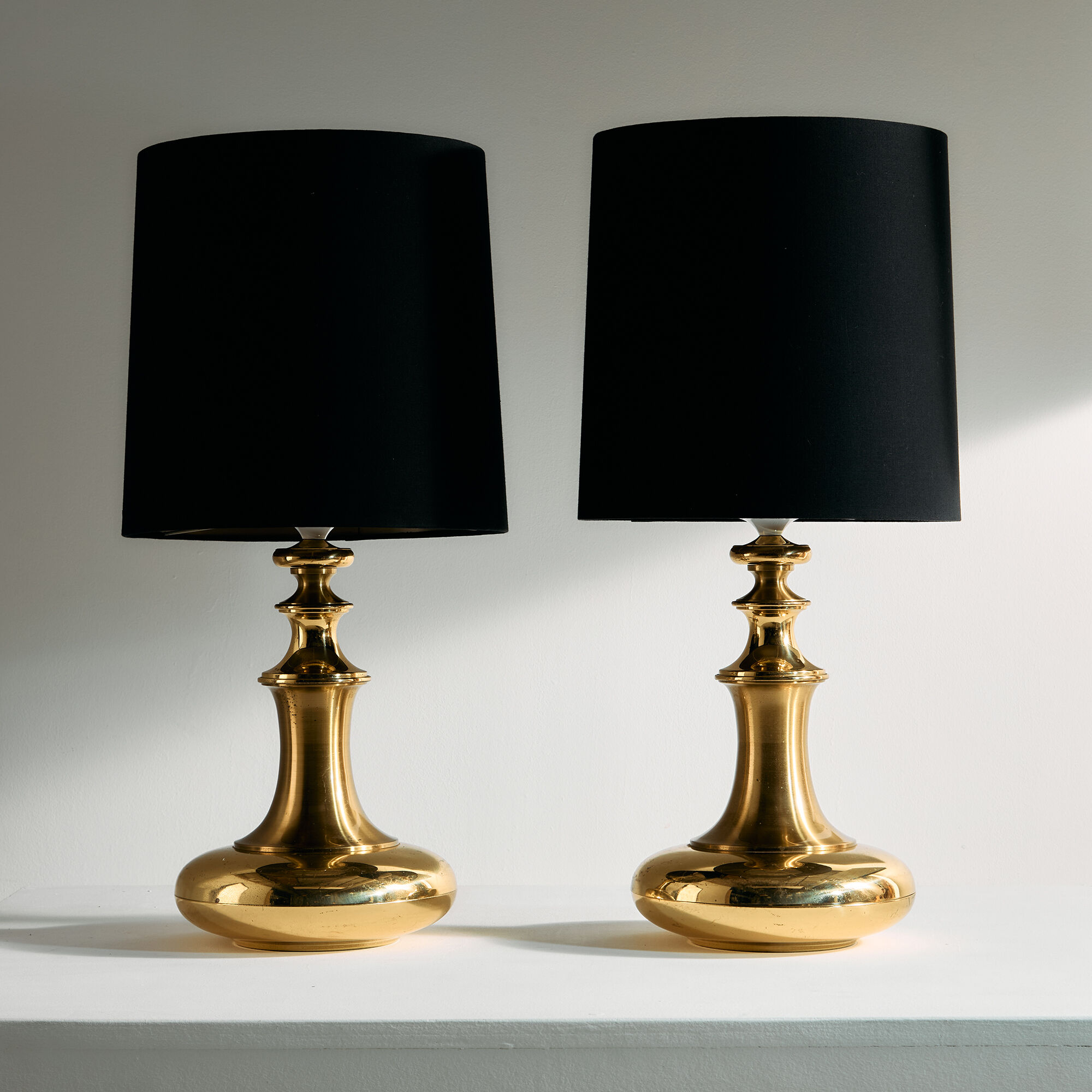 Brass table lamp, set of 2