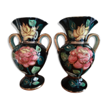 Pair of two Monaco Vallauris vases