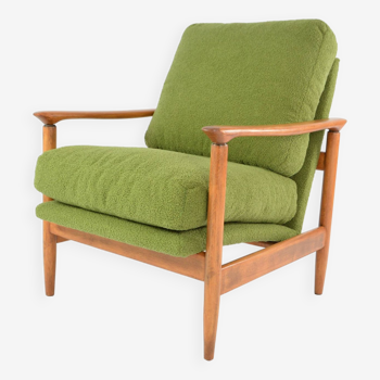 Fauteuil hom24 bouclette verte