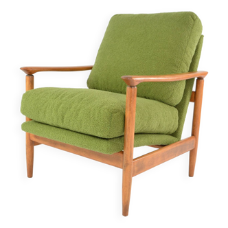 Fauteuil hom24 bouclette verte