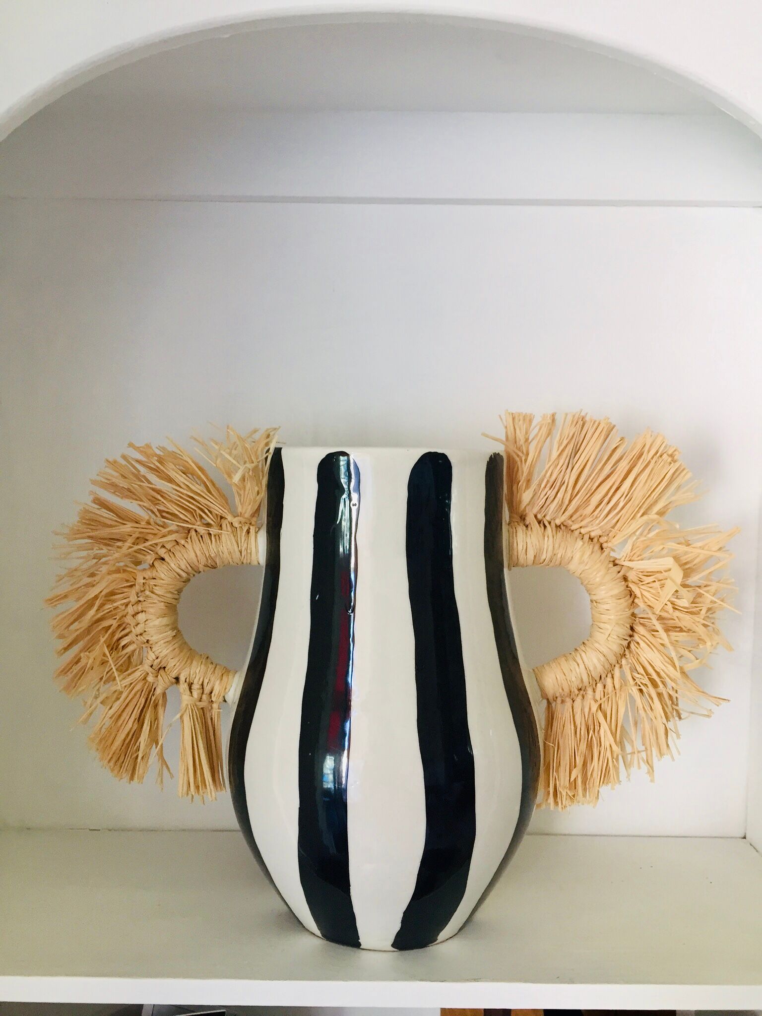 Hand-painted ceramic vase