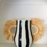 Hand-painted ceramic vase