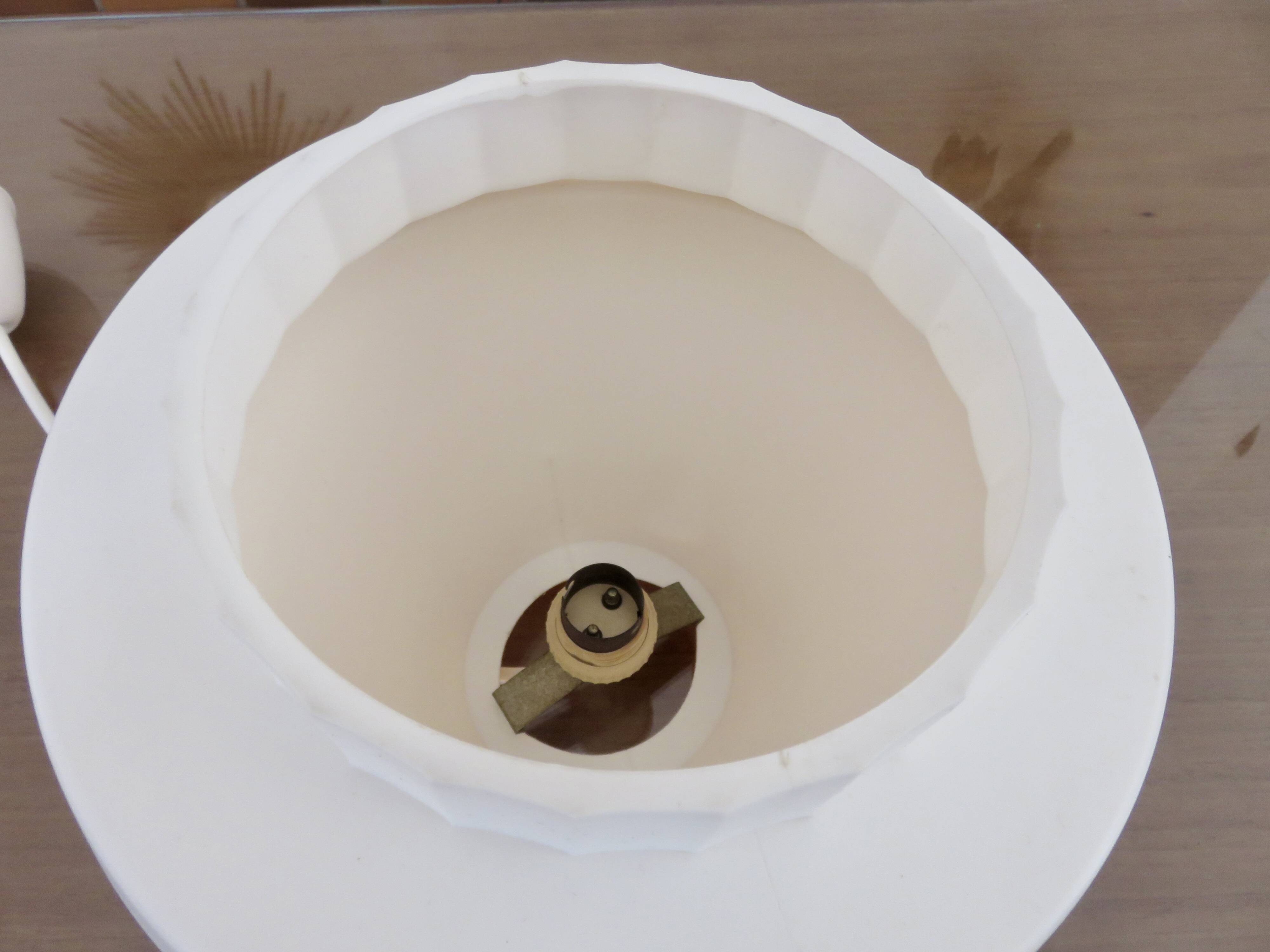 Orange plexiglass pendant light 1970