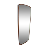 Mirror with wooden teak edge