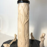 Lampe Art Déco sculptée en os