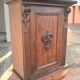 Wall-mounted or freestanding accent furniture, carved solid wood, chalet decor...