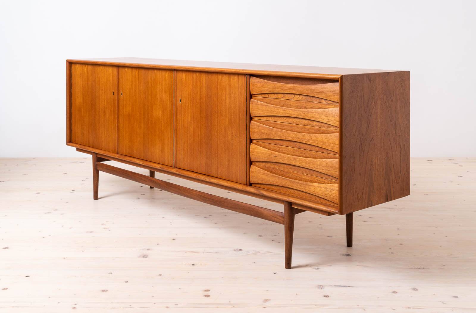 Sven Andersen teak sideboard, Scandinavian modern, mid-century modern, 1950s