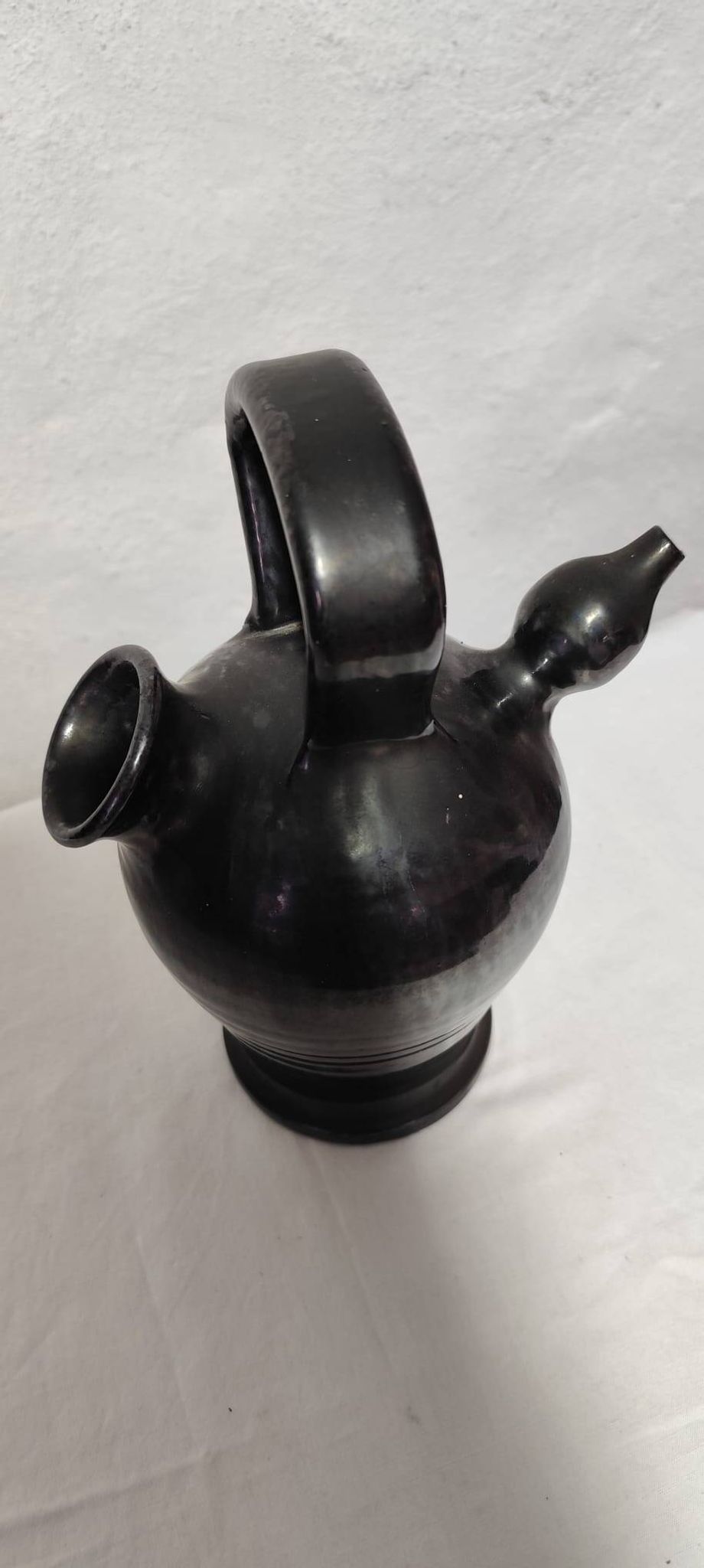 Gargoulette en céramique noire – Attribuée à Robert Picault (Valallauris),