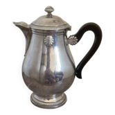 Ancien théière cafetière métal argenté boulenger coquillage coque