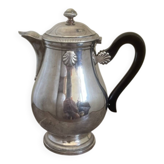 Old teapot coffee pot silver-plated metal boulenger shell shell case