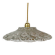 Vintage moulded glass pendant light - tableware collection - (CVE1)