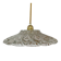 Vintage moulded glass pendant light - tableware collection - (CVE1)