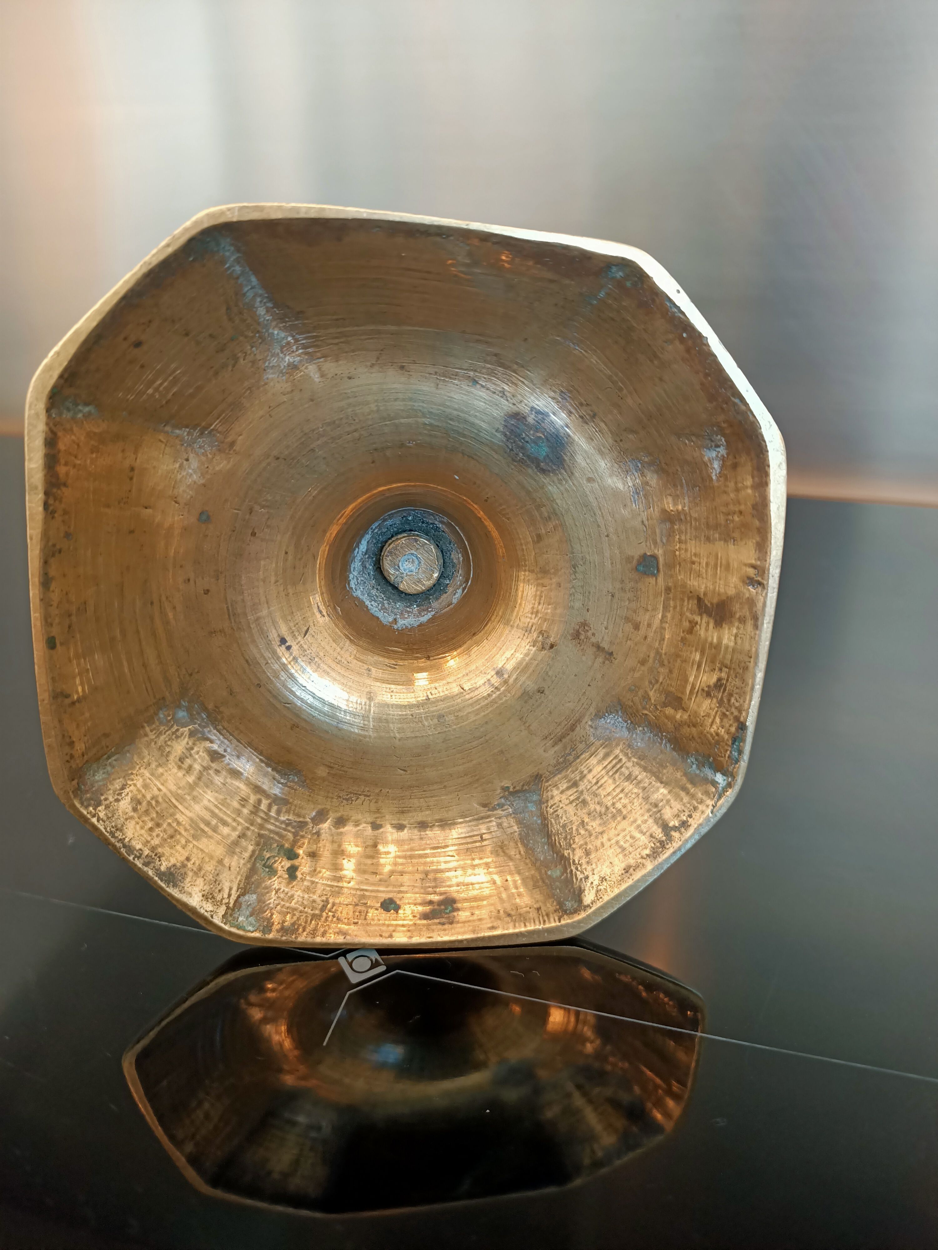 Candle holder in gilded bronze from the Louis XIV period