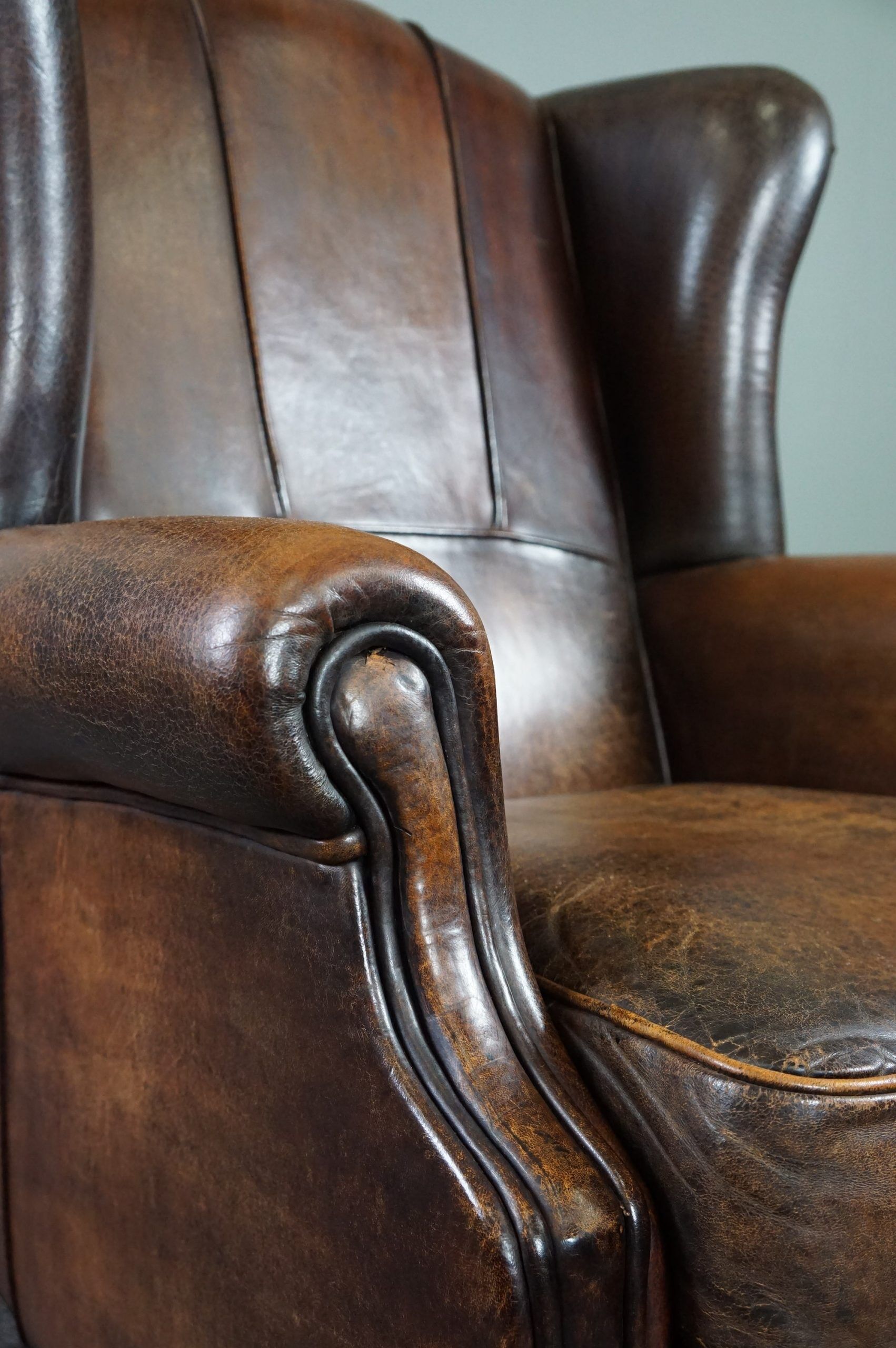 Sheepskin armchair