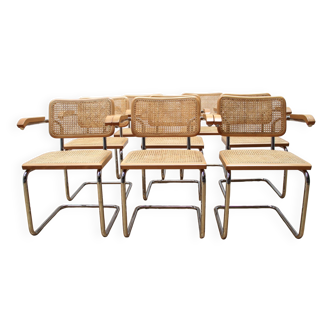 Suite de 8 chaises Cesca B64, Marcel Breuer